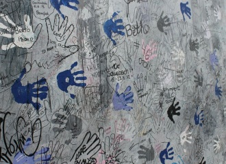 A section of the Berlin Wall
